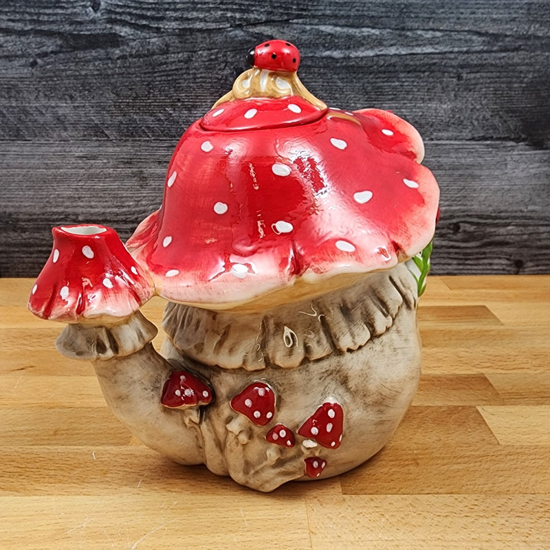 Load image into Gallery viewer, Mushroom Teapot Ceramics Tea Pot by Blue Sky Heather Goldminc Floral Decor
