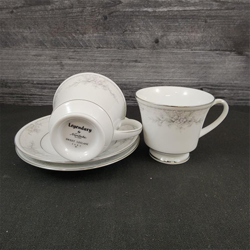 Noritake Sweet Leilani Set of 2 Tea Cup Coffee Mug Dinnerware Legendary 3482