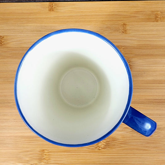 Chesapeake Bay Crab Coffee Mug 16oz (473ml) Embossed Ceramic Tea Cup Blue Sky
