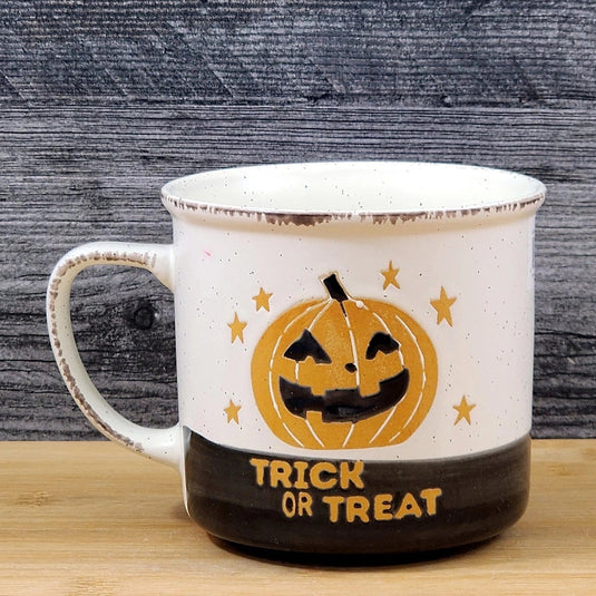 Jack-o-Lantern Halloween Pumpkin Mug Ceramic Coffee Tea Cup by Blue Sky 17oz