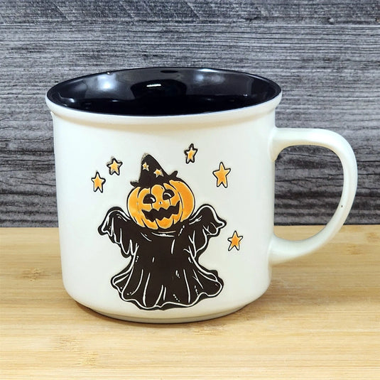 Halloween Pumpkin Jack-o-Lantern Mug Ceramic Coffee Tea Cup by Blue Sky 17oz