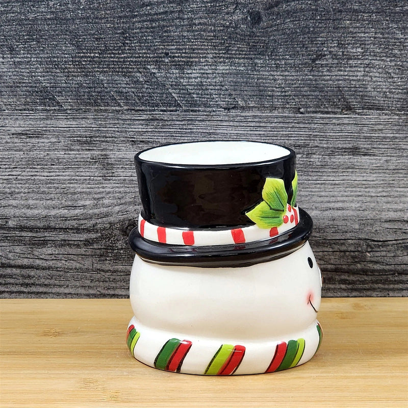Load image into Gallery viewer, Snowman Winter Coffee Mug 3D Ceramic Face Holiday Tea Cup Blue Sky Goldminc
