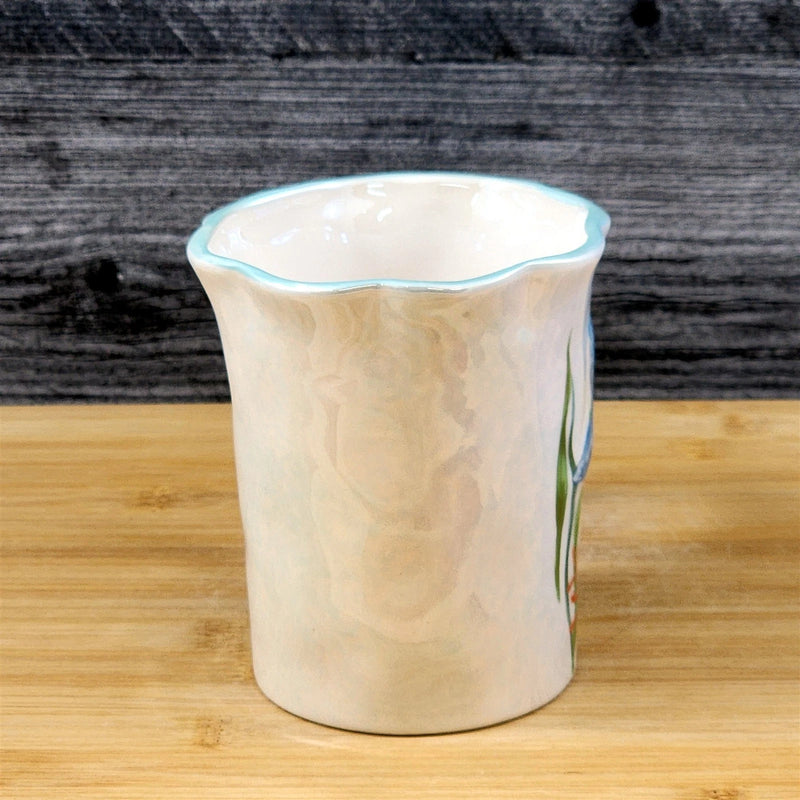 Load image into Gallery viewer, Whimsical Star Fish Coffee Mug Sandy Beach Coral Cup Blue Sky Ceramic 16oz
