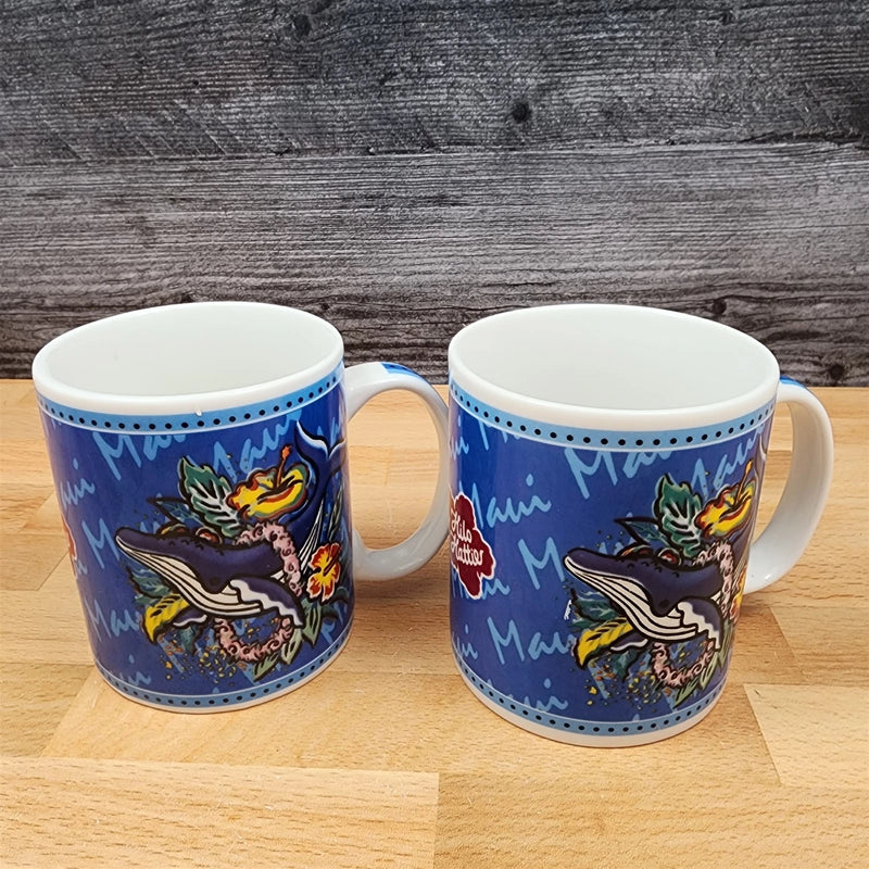 Load image into Gallery viewer, 2 Hawaii Mug Whale Coffee Cup Hilo Hattie The Island Heritage Store Maui 12oz

