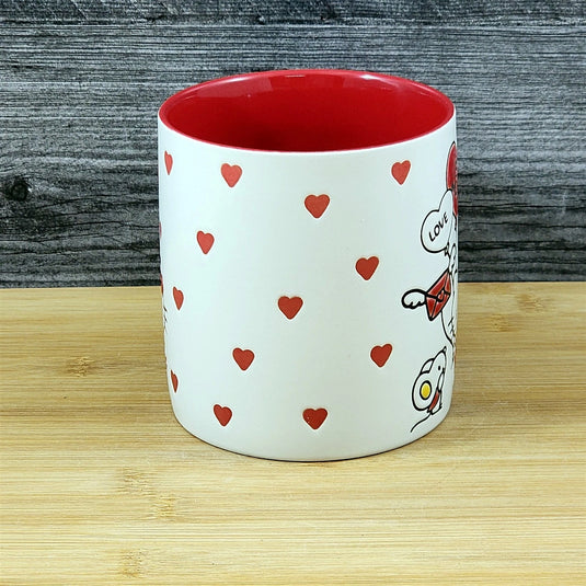Hello Kitty and Friends Love Coffee Mug Embossed Blue Sky Ceramic Red Heart Cup