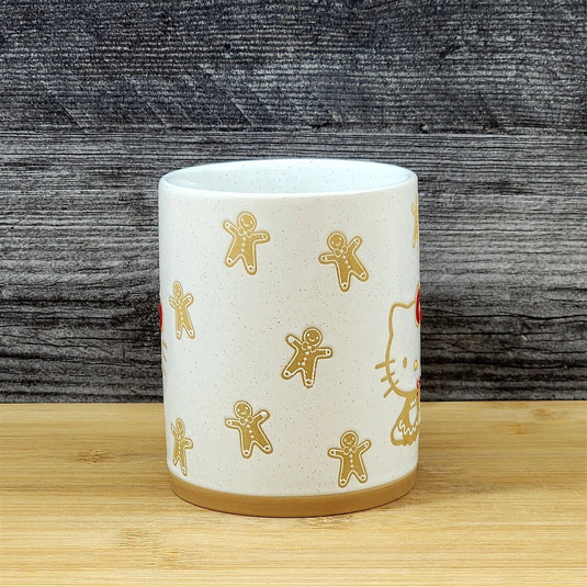 Hello Kitty Christmas Coffee Mug Gingerbread Blue Sky Ceramic Holiday Cup 16oz
