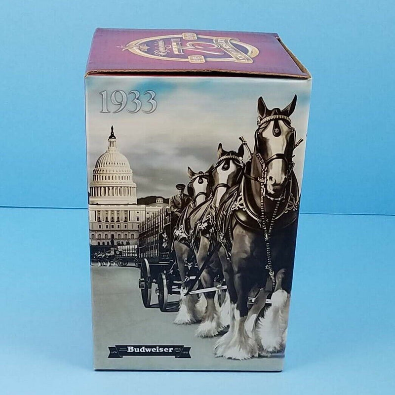 Load image into Gallery viewer, 2009 Christmas Budweiser Stein Mug Gift Box and COA A Holiday Tradition CS699
