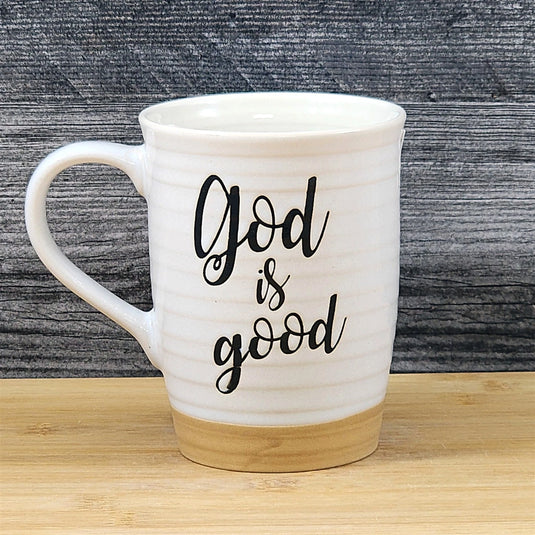 Religious Coffee Mug Inspiration Saying Tea Cup Ceramic Embossed Blue Sky 18oz