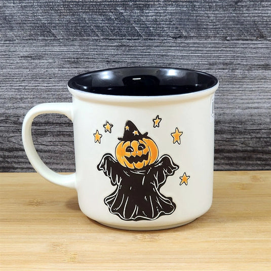Halloween Pumpkin Jack-o-Lantern Mug Ceramic Coffee Tea Cup by Blue Sky 17oz
