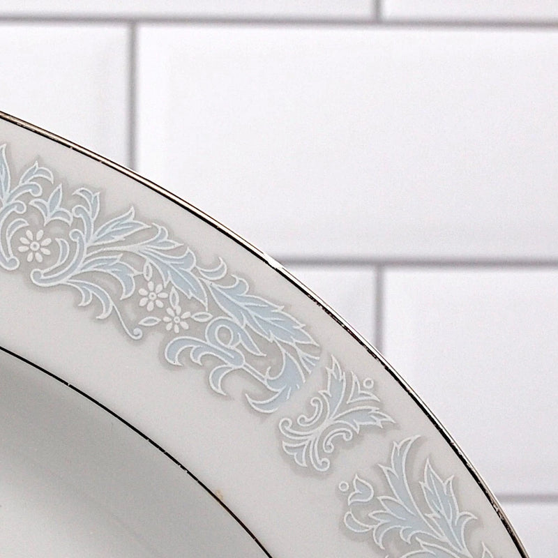 Load image into Gallery viewer, Bluedale Oval Serving Platter 14" Ceramic Blue White Flowers by Fine China Japan
