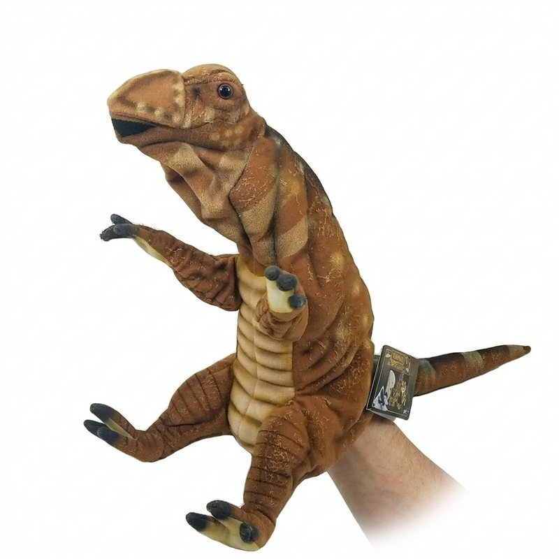 Load image into Gallery viewer, Muttaburasaurus Dinosaur Hand Puppet Hansa Realistic Look Plush Learning Toys
