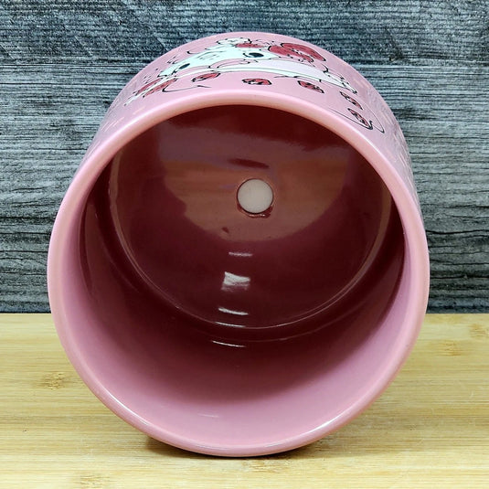 Strawberry Shortcake Planter Ceramic Utensil Holder Succulent Pot Blue Sky 5in