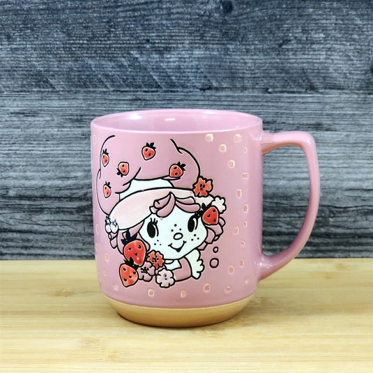 Strawberry Shortcake Coffee Mug Pinkberry Ceramic Embossed 18 oz Cup Blue Sky