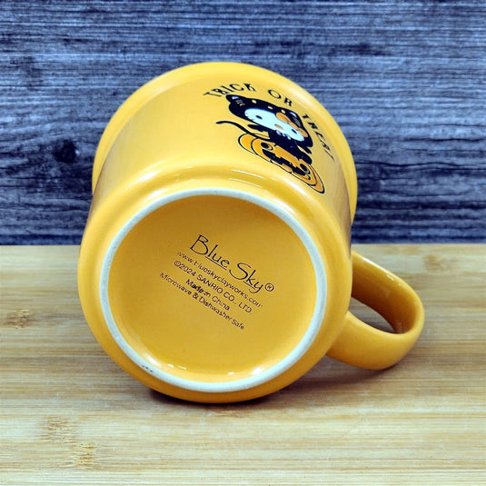 Hello Kitty Halloween Jack-o-Lantern Black Cat Mug Coffee Tea Cup Blue Sky