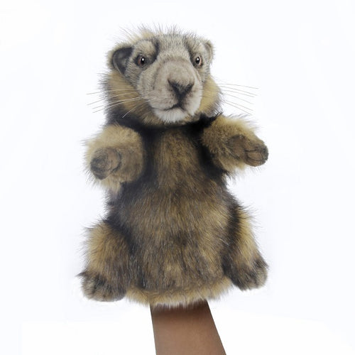 marmot Hand Puppet Hansa True to Life Look Plush Learning Toys