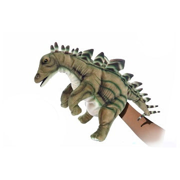 Stegosaurus Dinosaur Hand Puppet Hansa True to Life Look Plush Learning Toys