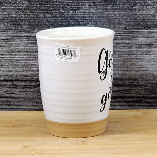 Religious Coffee Mug Inspiration Saying Tea Cup Ceramic Embossed Blue Sky 18oz