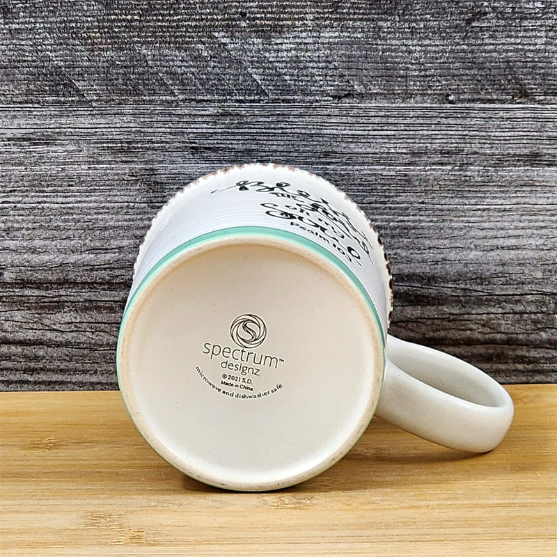 Load image into Gallery viewer, Religious Coffee Mug Psalm 103 Inspirational Saying Tea Cup Ceramic Blue Sky
