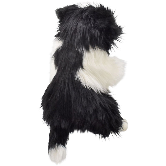 Border Collie Puppet True to Life Look Soft Plush Animal Learning Toy