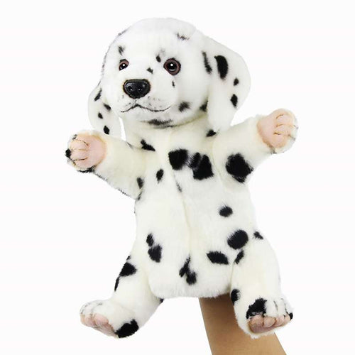 Dalmatian Dog Puppet True to Life Look Soft Plush Animal Learning Toy