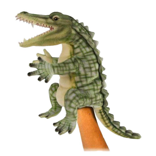 Alligator Hand Puppet Hansa True to Life Look Plush Learning Toys