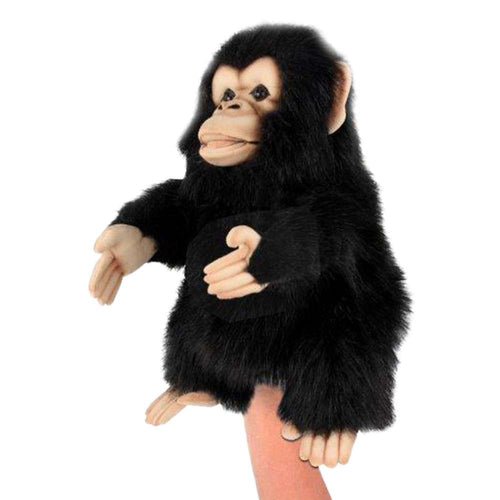 Chimp Hand Puppet Hansa True to Life Look Plush Learning Toys