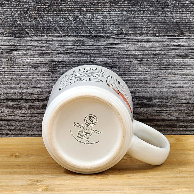 Load image into Gallery viewer, Dad Coffee Mug Father Inspirational Saying Embossed Ceramic Cup Blue Sky 18oz
