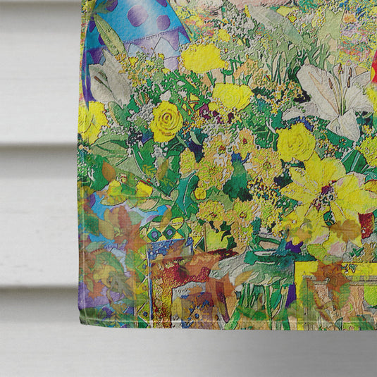 Easter Bunny and Eggs Flag Canvas House Size
