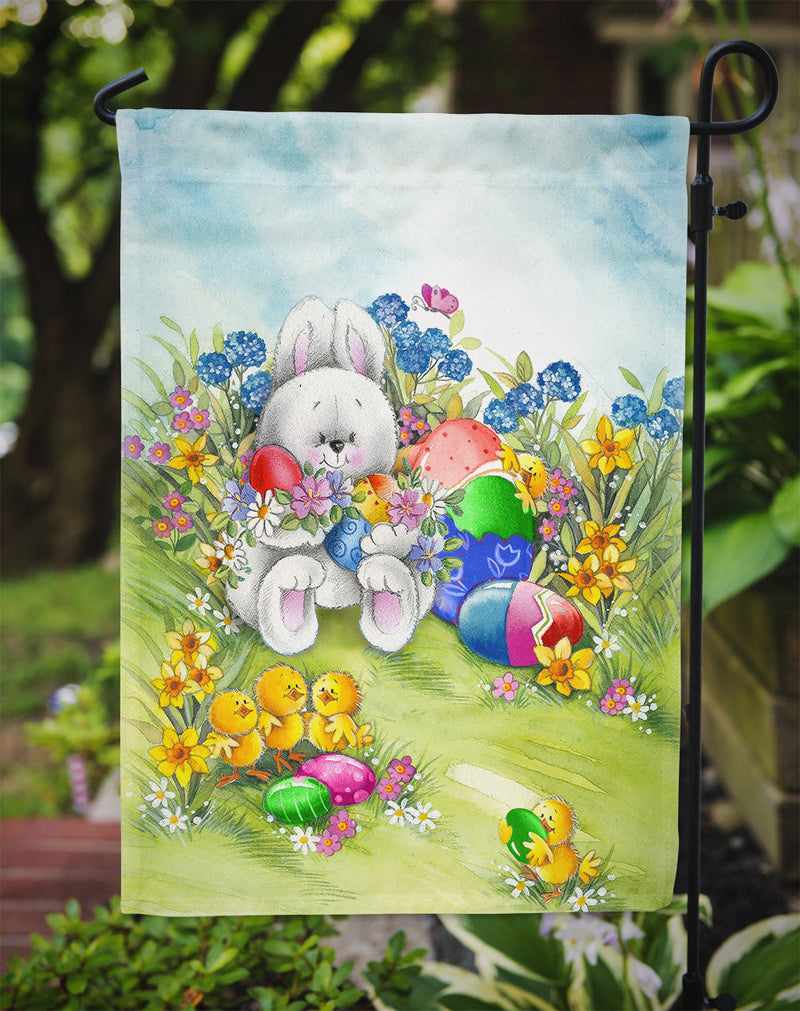 Load image into Gallery viewer, Easter Bunny and Eggs Garden Flag - Outdoor Decorative Yard Flag
