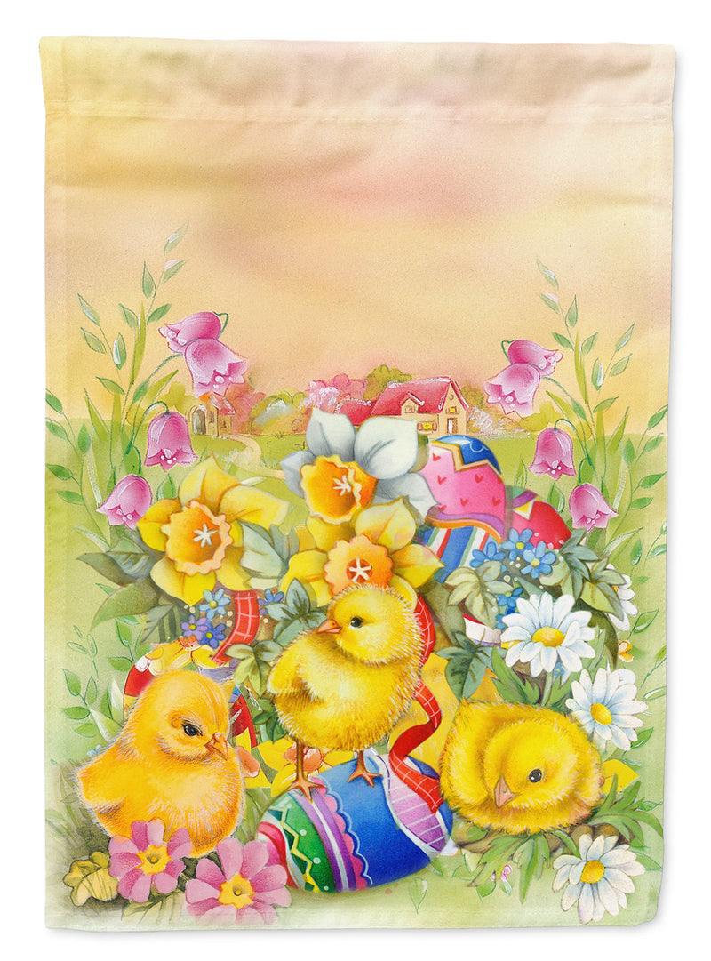 Load image into Gallery viewer, Easter Chicks and Eggs Garden Flag - Outdoor Decorative Yard Flag
