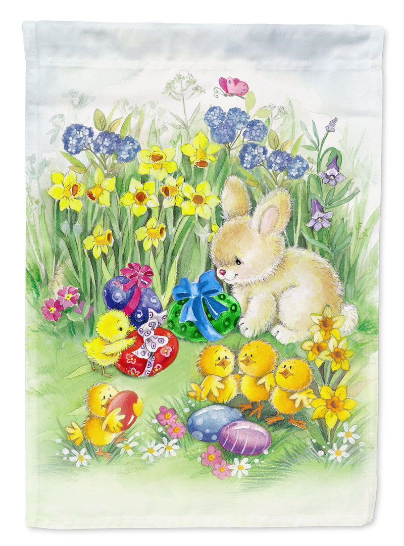 Load image into Gallery viewer, Easter Chicks and Bunny Garden Flag - Outdoor Decorative Yard Flag
