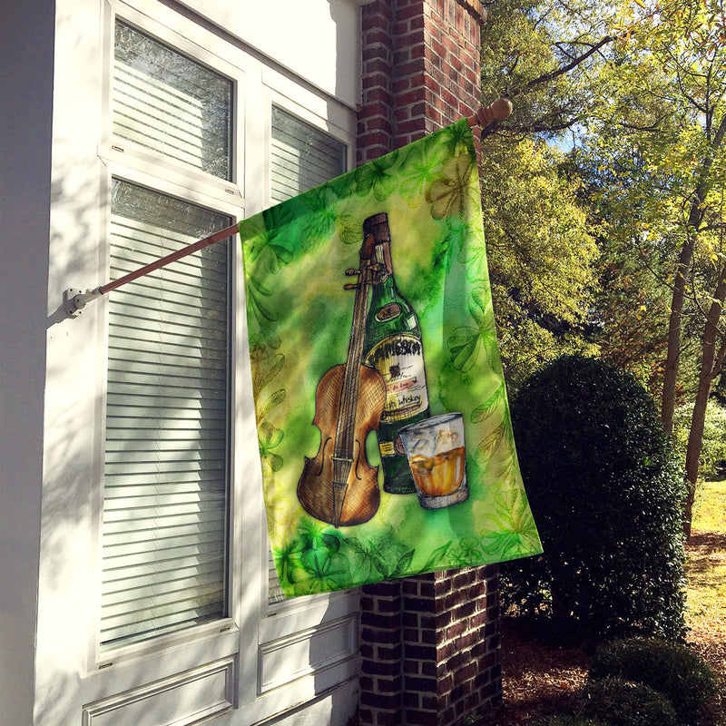 Load image into Gallery viewer, Irish Whiskey and Music Flag Canvas House Size
