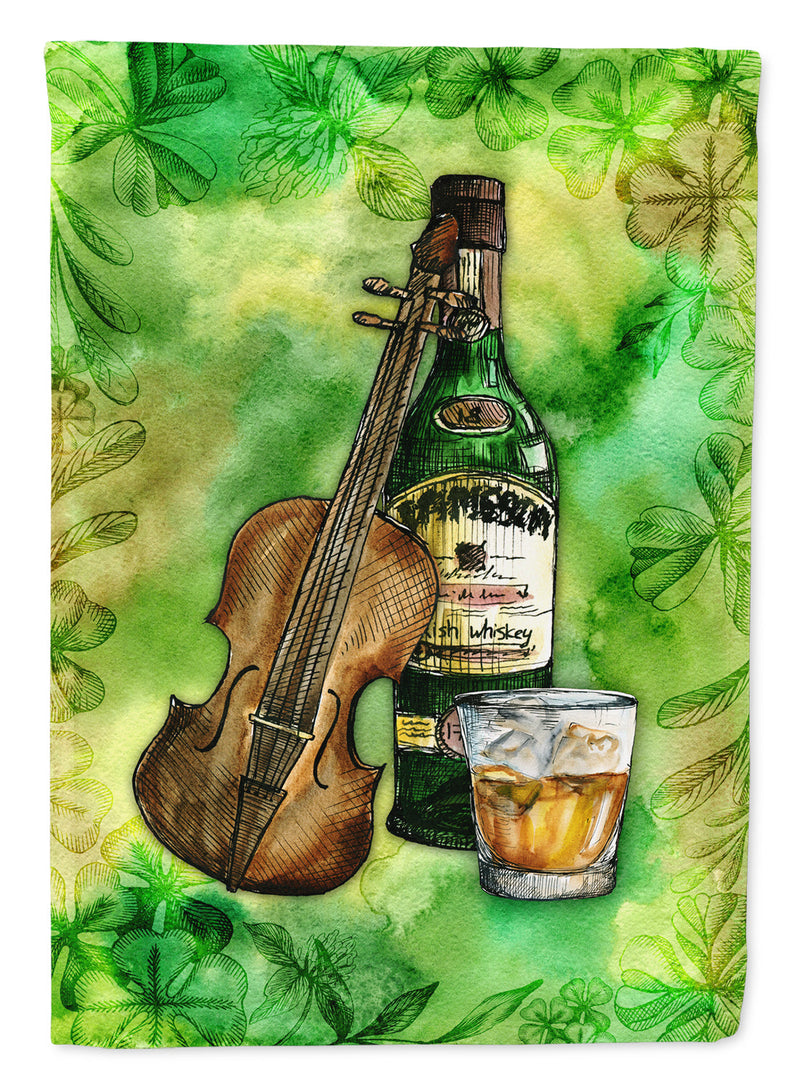 Load image into Gallery viewer, Irish Whiskey and Music Flag Canvas House Size
