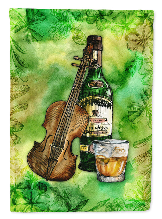 Irish Whiskey and Music Flag Canvas House Size