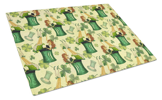 Watercolor St Patrick's Day Party Glass Cutting Boards