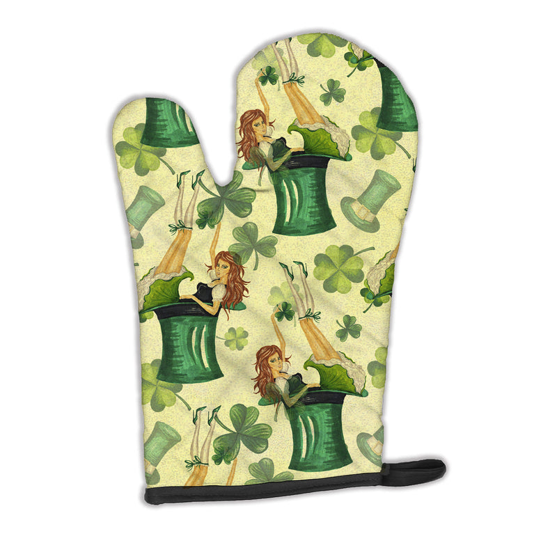 Load image into Gallery viewer, Watercolor St Patrick's Day Party Oven Mitt
