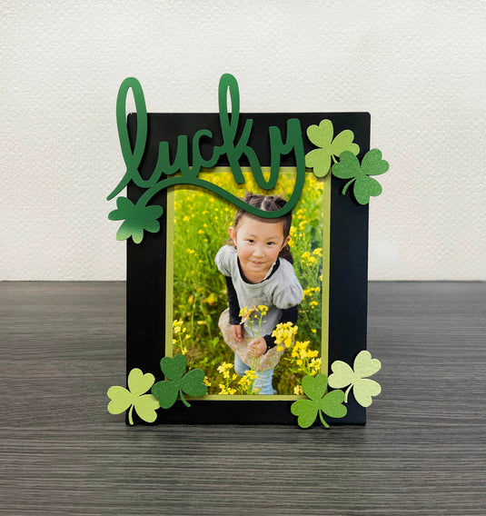 St. Patrick’s Day Magnets – Roeda Shamrock Mini Art Pop Glitter Set of 6