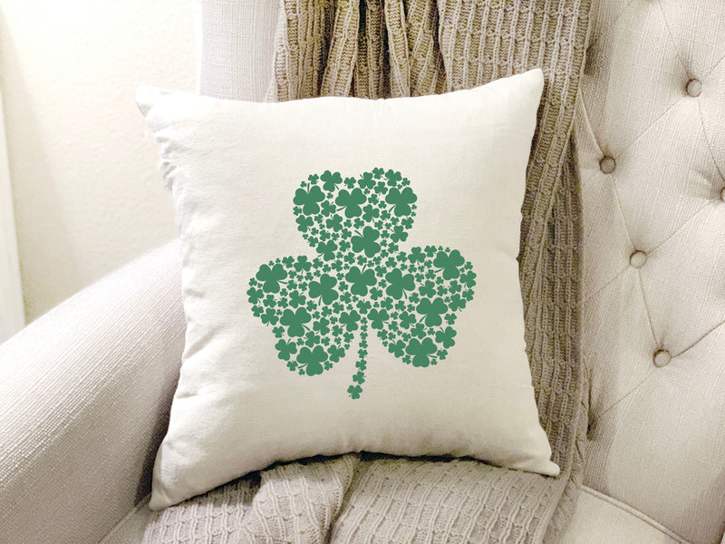 Load image into Gallery viewer, Big Shamrock- St Patrick's Day Pillow Cover
