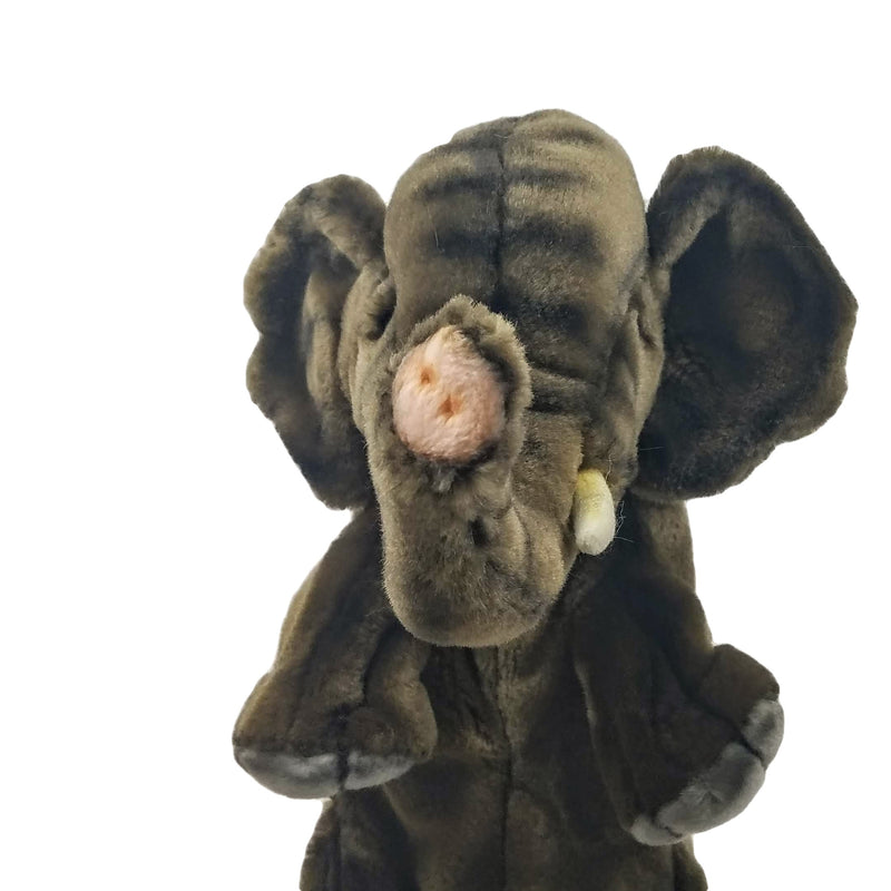 Load image into Gallery viewer, Elephant Hand Puppet Book Set Animal Educational Reading Imaginative Play Hansa
