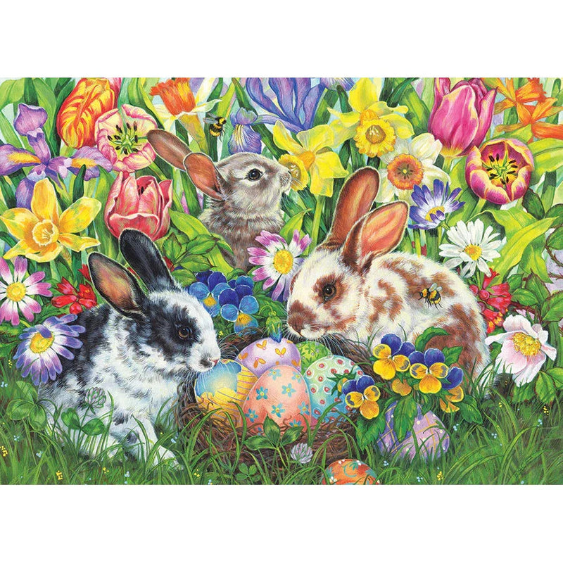 Load image into Gallery viewer, Easter Bunnies 350 Piece Family Jigsaw Puzzle Cobble Hill
