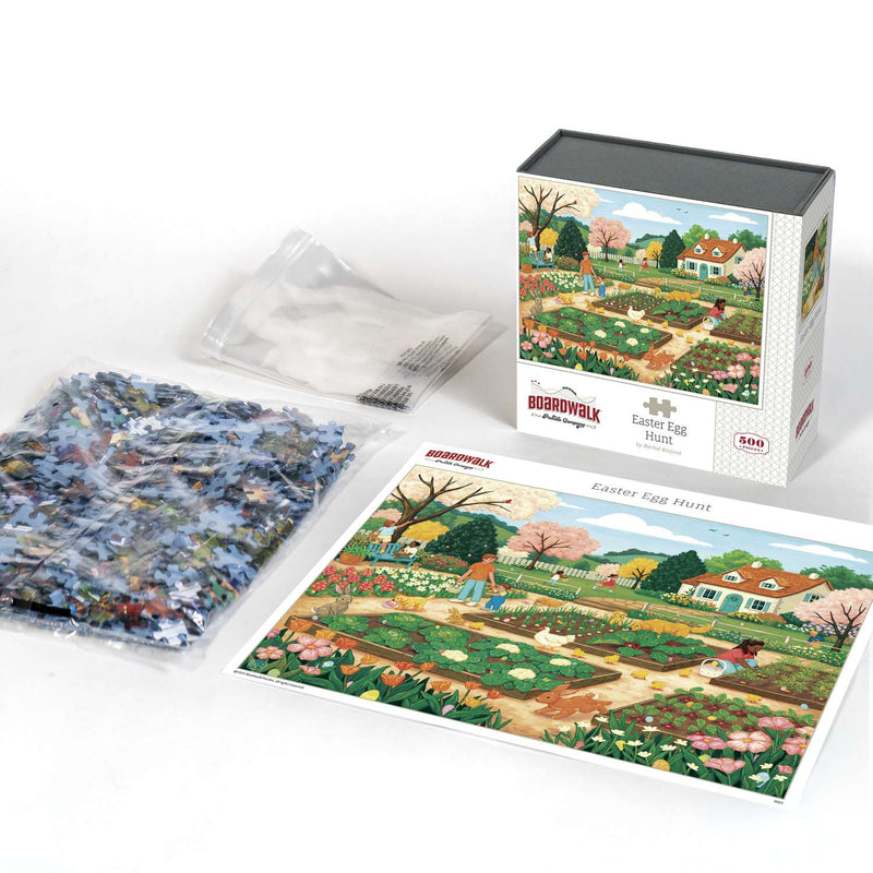 Load image into Gallery viewer, Easter Egg Hunt 500 Piece Jigsaw Puzzle Boardwalk
