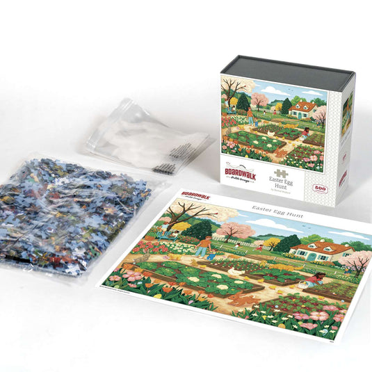 Easter Egg Hunt 500 Piece Jigsaw Puzzle Boardwalk