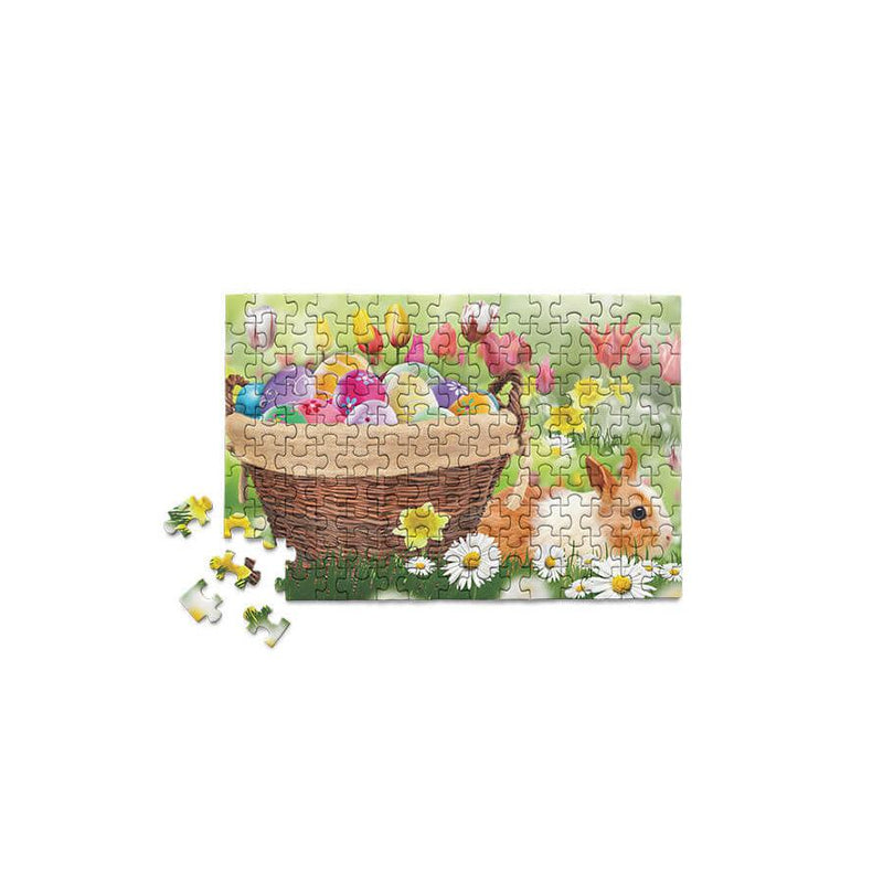 Load image into Gallery viewer, Easter Spring Basket Bunny 150 Piece Mini Jigsaw Puzzle Micro Puzzles
