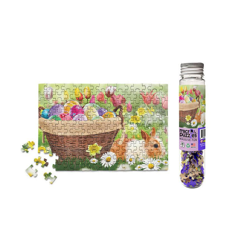 Load image into Gallery viewer, Easter Spring Basket Bunny 150 Piece Mini Jigsaw Puzzle Micro Puzzles
