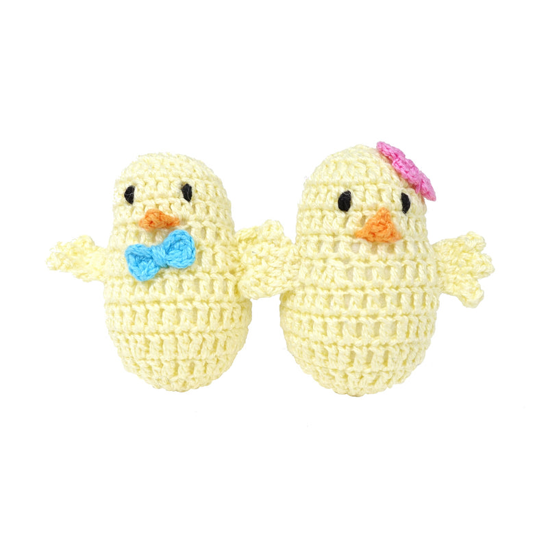 Load image into Gallery viewer, Easter Chick Ornaments Spring Décor - Set of 6 Handmade Crochet in Armenia
