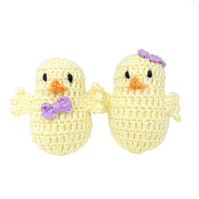 Load image into Gallery viewer, Easter Chick Ornaments Spring Décor - Set of 6 Handmade Crochet in Armenia
