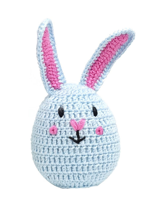 Easter Bunny Crochet Cotton Toy in White, Pink or Blue Handmade in Armenia