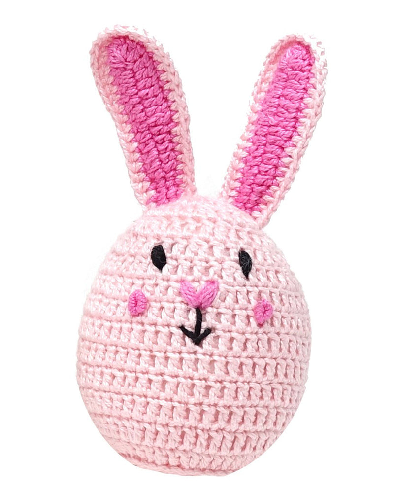 Load image into Gallery viewer, Easter Bunny Crochet Cotton Toy in White, Pink or Blue Handmade in Armenia
