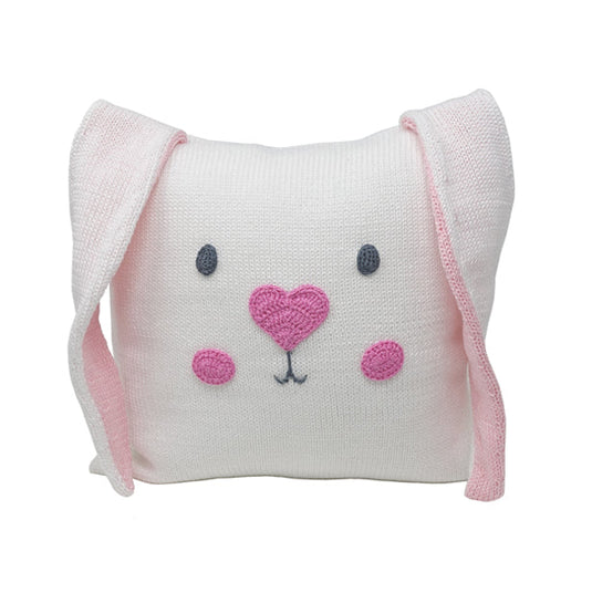 Easter Bunny Knit Accent Pillow 10 inch