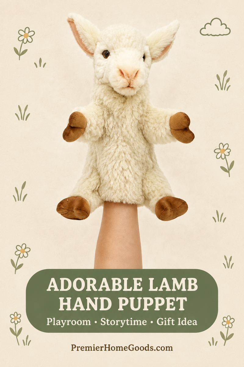 Load image into Gallery viewer, Lamb Hand Puppet by Hansa True to Life Look Soft Plush Animal Learning Toys
